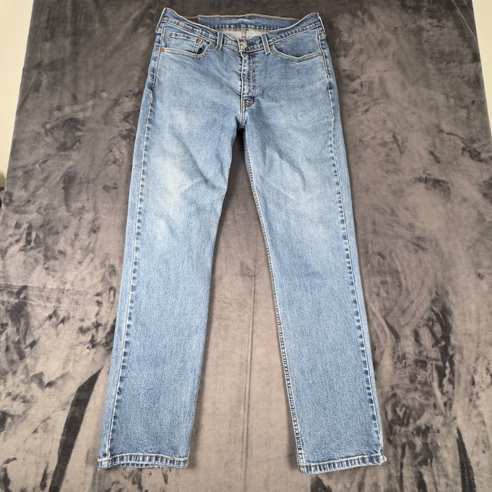 Levi's 514 Straight Fit Jeans Mens 36x32 Blue Denim 00514-0031